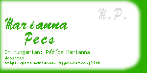 marianna pecs business card